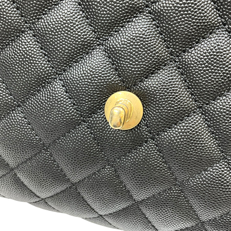 シャネル CHANEL ココハンドル29 AS92991 27番台 ブラック ゴールド金具 キャビアスキン レディース ハンドバッグ