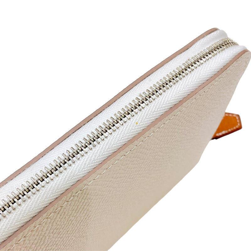 HERMES エルメス ラウンドファスナー 長財布 アザップ シルク