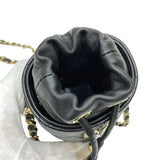 シャネル CHANEL マトラッセ ミニバケット 31番台 ブラック ゴールド金具 ラムスキン レディース ショルダーバッグ