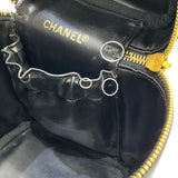 シャネル CHANEL ビコローレ バニティバッグ A01619 2番台 ブラック カーフスキン レディース ハンドバッグ