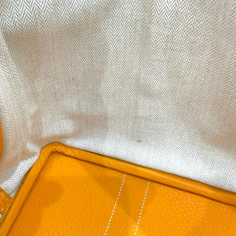 エルメス HERMES ガーデンパーティTPM □P刻印 ムタード シルバー金具 カントリー レディース トートバッグ