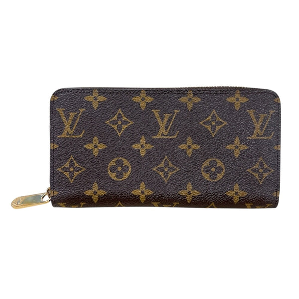 ルイ・ヴィトン LOUIS VUITTON ジッピー・ウォレット M60017 ブラウン　ゴールド金具 モノグラム ユニセックス 長財布