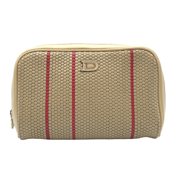 デルヴォー DELVAUX ポーチ ベージュ・レッド レザー レディース ポーチ