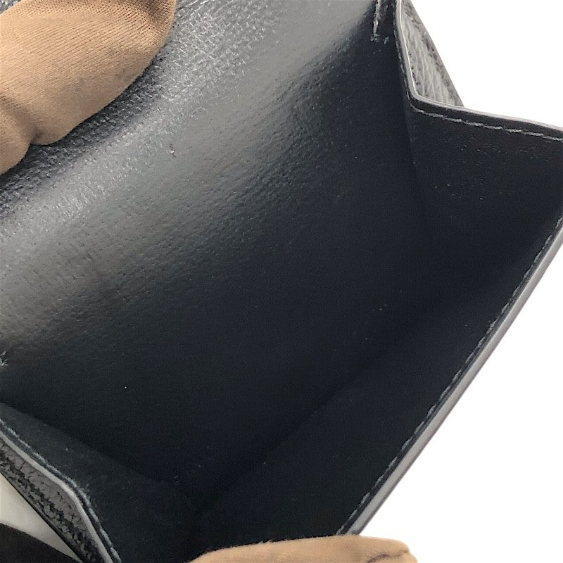 バレンシアガ BALENCIAGA キャッシュミニウォレット 594312 ブラック×SV金具 レザー レディース 三つ折り財布