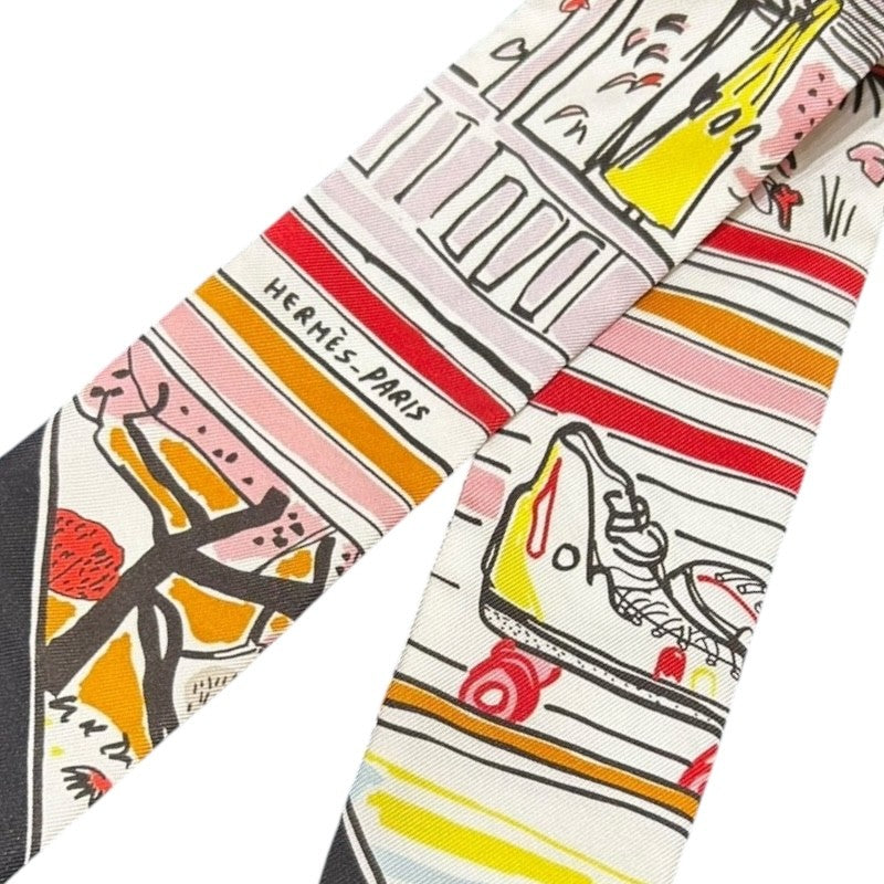 エルメス HERMES ツイリー 　RAYURES D`ETE シルク レディース スカーフ