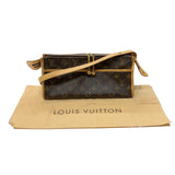 ルイ・ヴィトン LOUIS VUITTON ポパンクール・ロン M40008 ブラウン　ゴールド金具  モノグラム レディース ショルダーバッグ