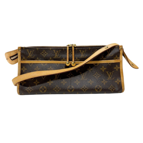 ルイ・ヴィトン LOUIS VUITTON ポパンクール・ロン M40008 ブラウン　ゴールド金具  モノグラム レディース ショルダーバッグ