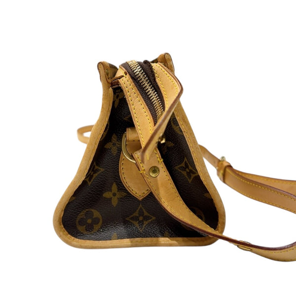 ルイ・ヴィトン LOUIS VUITTON ポパンクール・ロン M40008 ブラウン　ゴールド金具  モノグラム レディース ショルダーバッグ