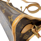 ルイ・ヴィトン LOUIS VUITTON ポパンクール・ロン M40008 ブラウン　ゴールド金具  モノグラム レディース ショルダーバッグ