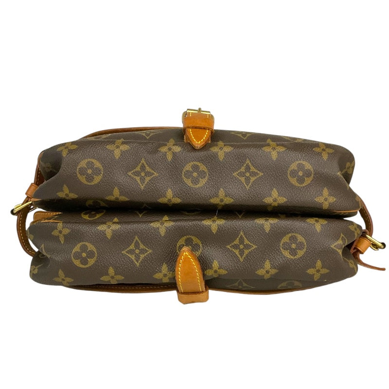 ルイ・ヴィトン LOUIS VUITTON ソミュール30 M42256 ブラウン/ゴールド金具 モノグラム レディース ショルダーバッグ