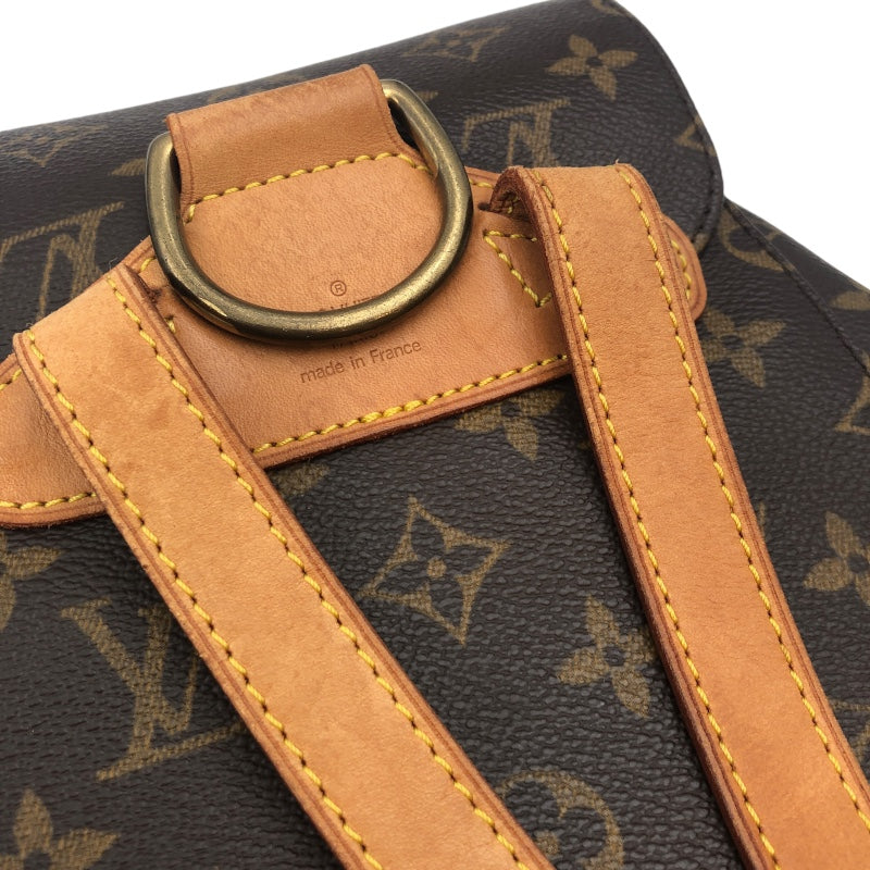 ルイ・ヴィトン LOUIS VUITTON モンスリMM M51136 ブラウン モノグラムキャンバス レディース リュック・デイパック