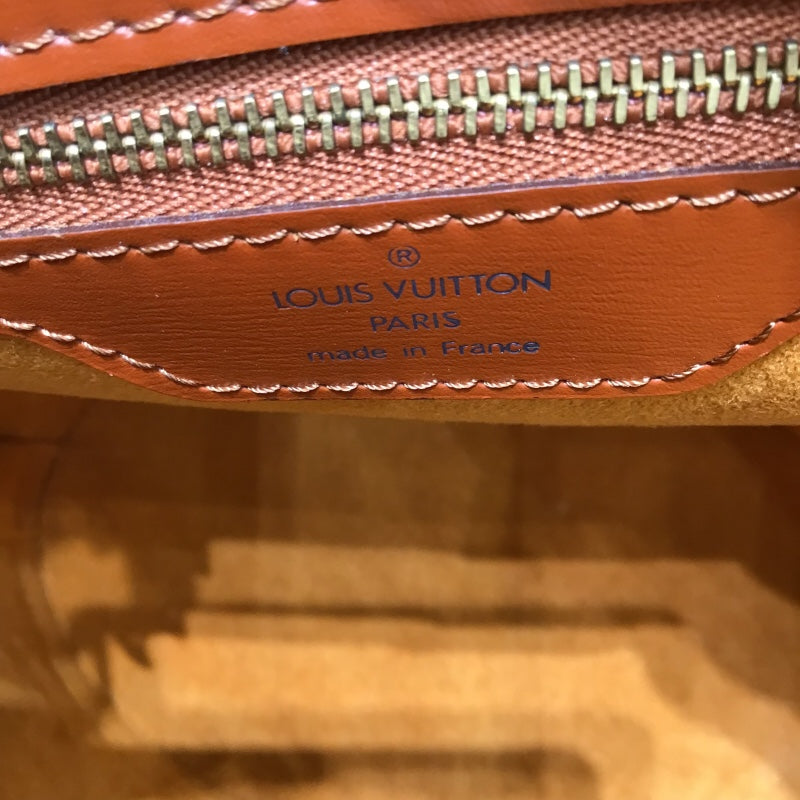 ルイ・ヴィトン LOUIS VUITTON サンジャク ブラウン エピレザー メンズ ハンドバッグ