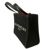 ジバンシィ GIVENCHY Gトートミニハンドバッグ ブラック/ゴールド金具 キャンバス レディース ショルダーバッグ