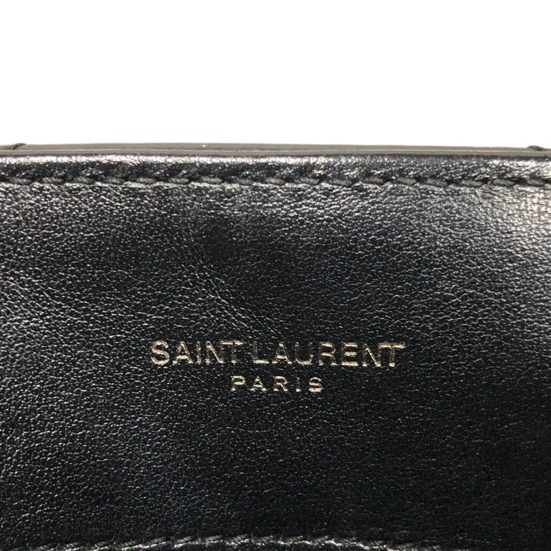 サンローラン SAINT LAURENT ルルショルダーバッグ 487216 ブラック ゴールド金具 レザー レディース ショルダーバッグ