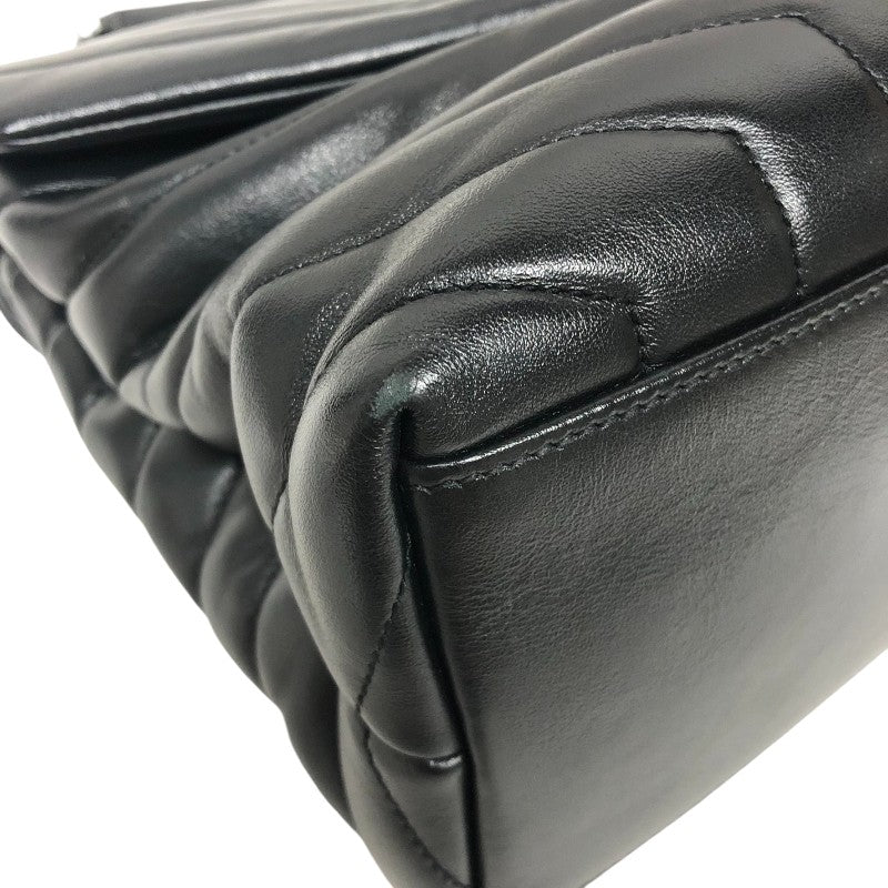 サンローラン SAINT LAURENT ルルショルダーバッグ 487216 ブラック ゴールド金具 レザー レディース ショルダーバッグ