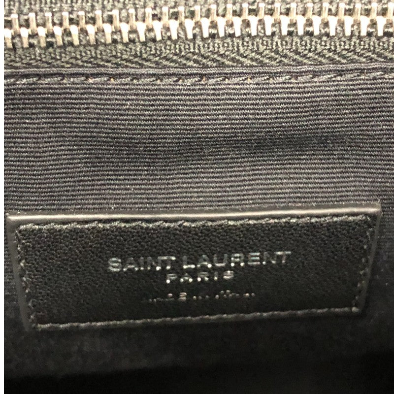 サンローラン SAINT LAURENT ルルバックパックミディアム 466517 ブラック レザー レディース リュック・デイパック