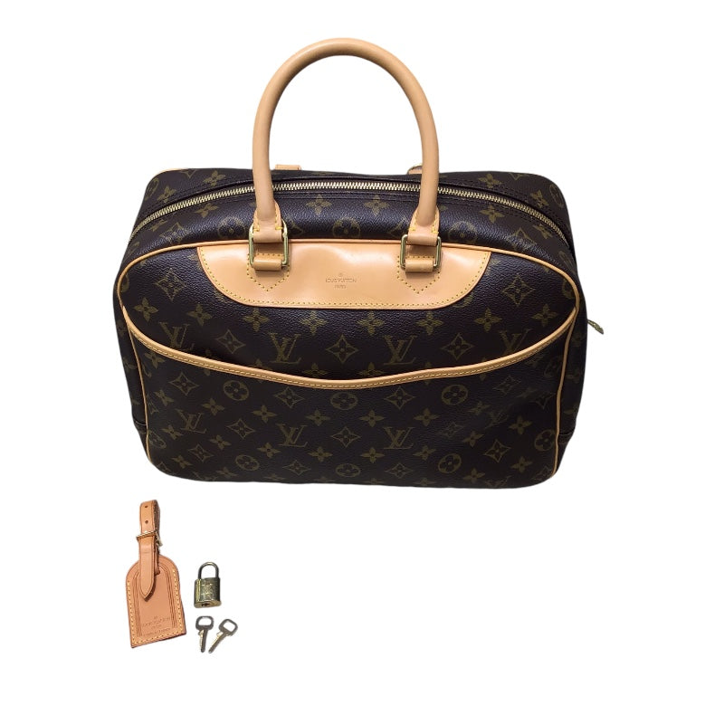 ルイ・ヴィトン LOUIS VUITTON ドーヴィル ブラウン モノグラム レディース ボストンバッグ | 中古ブランドリユースショップ  OKURA(おお蔵)