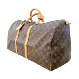 ルイ・ヴィトン LOUIS VUITTON キーポル55 M41424 ブラウン モノグラムキャンバス モノグラム レディース ボストンバッグ