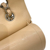 シャネル CHANEL マトラッセ25 チェーンショルダーバッグ A01112 14番台 ベージュ シルバー金具 キャビアスキン レディース ショルダーバッグ