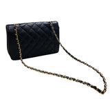 シャネル CHANEL ダイアナ25 A01165 ブラック ゴールド金具 キャビアスキン レディース ショルダーバッグ