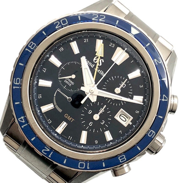 セイコー SEIKO Grand Seiko　エボリューション9　スプリングドライブ　GMT　クロノグラフ　15th SBGC249 チタン メンズ 腕時計