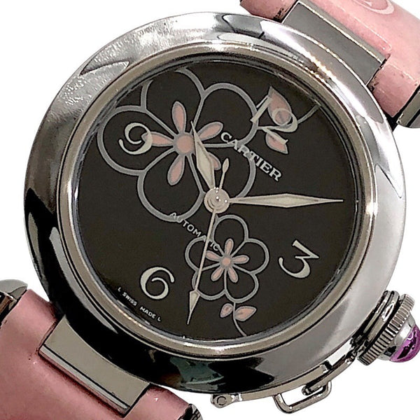 カルティエ Cartier パシャC ウィンターフラワー 2007年クリスマス限定モデル W3109699 SS 自動巻き レディース 腕時計