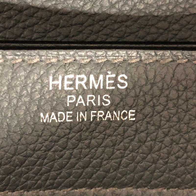 エルメス HERMES サックアデペッシュ38 Z刻 ブルーオラージュ シルバー金具 トゴ メンズ ビジネスバッグ