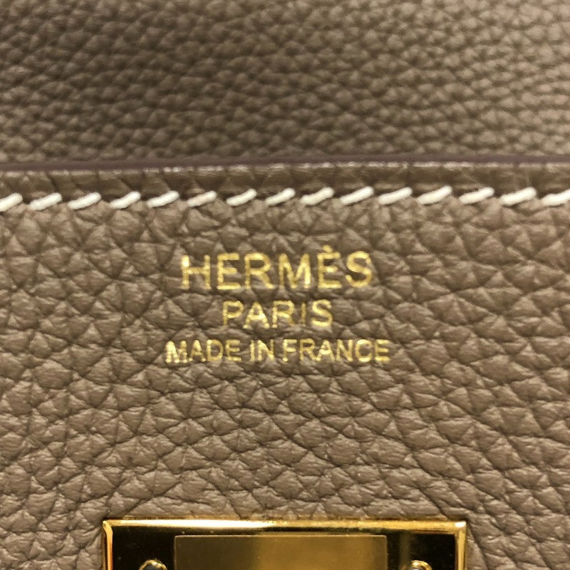 エルメス HERMES バーキン30 D刻印 （2019年製） エトゥープ ゴールド金具 トゴ レディース ハンドバッグ