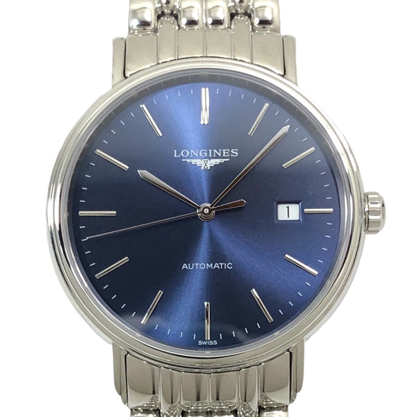 ロンジン LONGINES プレザンス L4.922.4.92.6 ブルー SS 自動巻き メンズ 腕時計