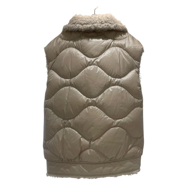 モンクレール MONCLER　ACHARD　リバーシブルファーベスト フェイクファー ポリエステル レディース ダウンベスト