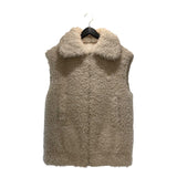 モンクレール MONCLER　ACHARD　リバーシブルファーベスト フェイクファー ポリエステル レディース ダウンベスト