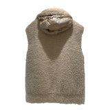 モンクレール MONCLER　ACHARD　リバーシブルファーベスト フェイクファー ポリエステル レディース ダウンベスト