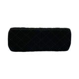 シャネル CHANEL マトラッセ Wフェイス フラップ バッグ 4番台 ブラック SV金具 コットンジャージー レディース ハンドバッグ