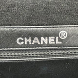 シャネル CHANEL マトラッセ Wフェイス フラップ バッグ 4番台 ブラック SV金具 コットンジャージー レディース ハンドバッグ