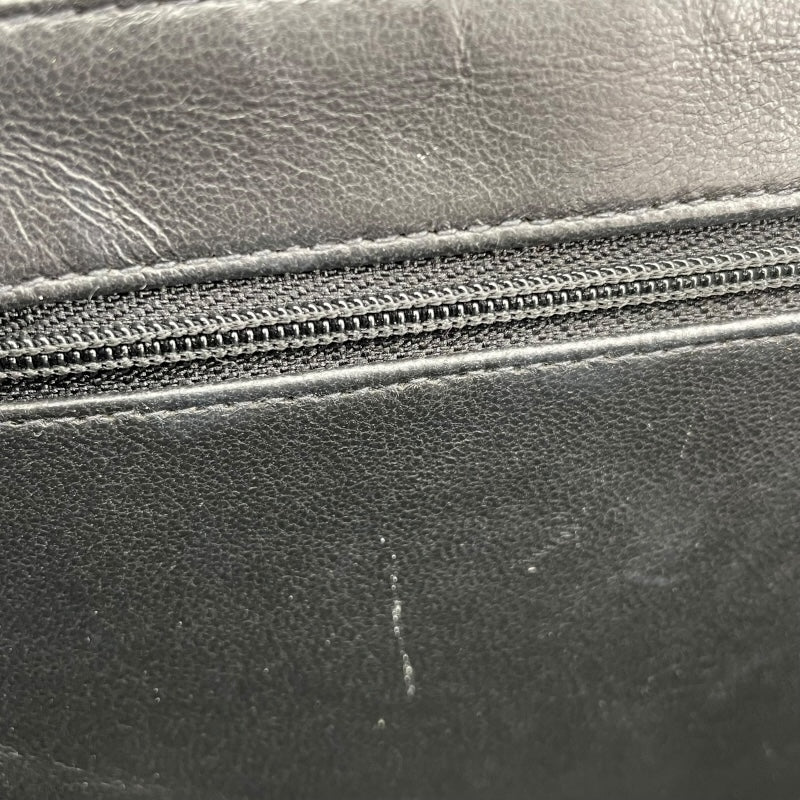 シャネル CHANEL マトラッセ Wフェイス フラップ バッグ 4番台 ブラック SV金具 コットンジャージー レディース ハンドバッグ