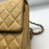 シャネル CHANEL マトラッセ25 A01112 ベージュ×SV金具 ラム レディース ショルダーバッグ