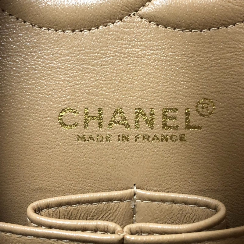 シャネル CHANEL マトラッセ25 A01112　7番台 ベージュ ゴールド金具 ラムスキン レディース ショルダーバッグ