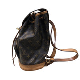 ルイ・ヴィトン LOUIS VUITTON モンスリMM M51136 ブラウン モノグラムキャンバス モノグラム ユニセックス リュック・デイパック