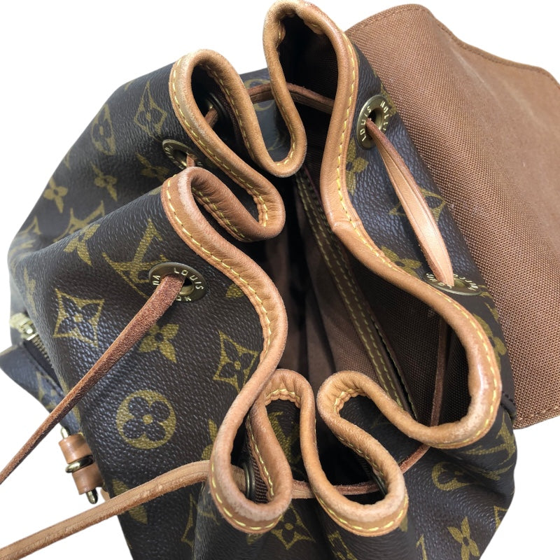 ルイ・ヴィトン LOUIS VUITTON モンスリMM M51136 ブラウン モノグラムキャンバス モノグラム ユニセックス リュック・ |  中古ブランドリユースショップ OKURA(おお蔵)