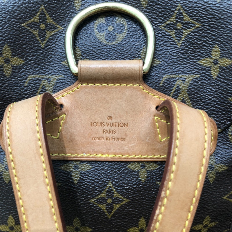 ルイ・ヴィトン LOUIS VUITTON モンスリMM M51136 ブラウン モノグラムキャンバス モノグラム ユニセックス リュック・デイパック