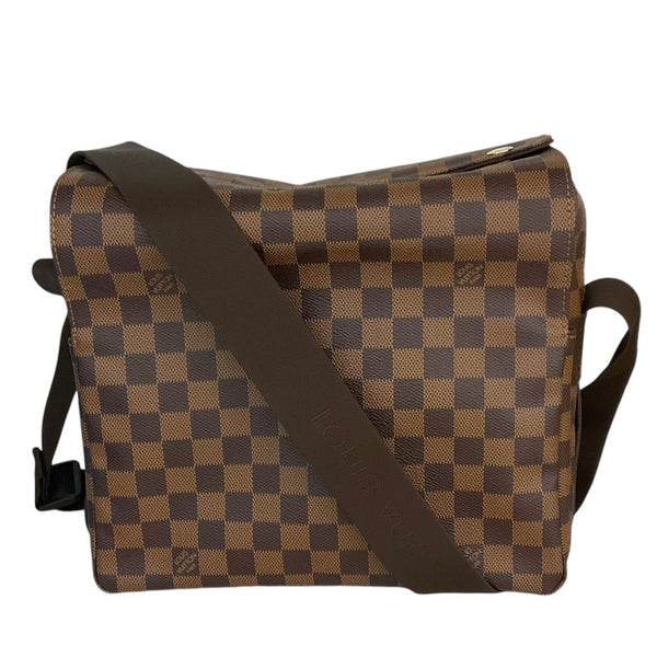 ルイ・ヴィトン LOUIS VUITTON ナヴィグリオ N45255 ブラウン/ゴールド金具 ダミエ レディース ショルダーバッグ