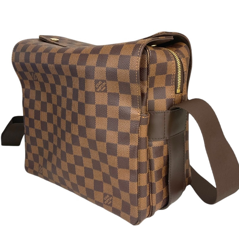 ルイ・ヴィトン LOUIS VUITTON ナヴィグリオ N45255 ブラウン/ゴールド金具 ダミエ レディース ショルダーバッグ