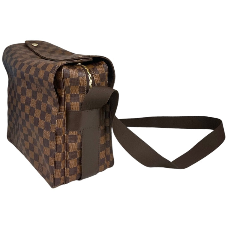 ルイ・ヴィトン LOUIS VUITTON ナヴィグリオ N45255 ブラウン/ゴールド金具 ダミエ レディース ショルダーバッグ