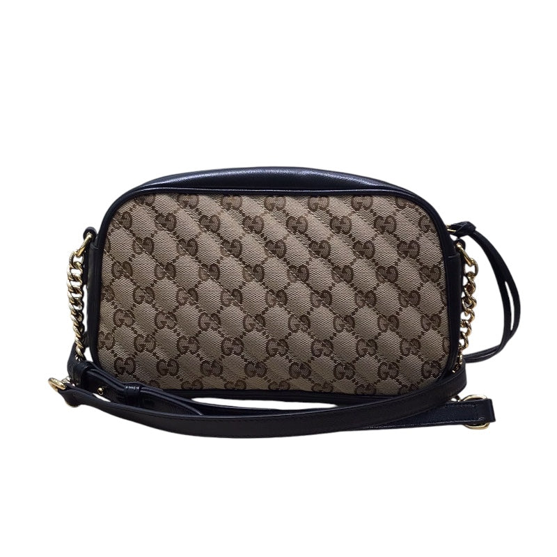 グッチ GUCCI ＧＧマーモントキャンバスバッグ 447632 ベージュ GGキャンバス GGキャンバス レザー ユニセックス ショルダー |  中古ブランドリユースショップ OKURA(おお蔵)