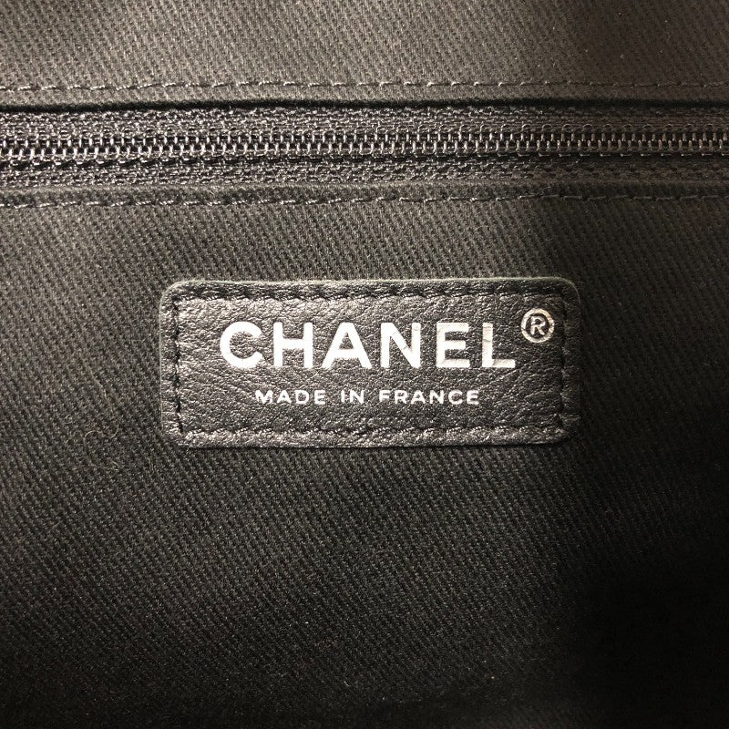 シャネル CHANEL マトラッセ ラージ フラップバッグ 20番台 ブラック シルバー金具 ソフトキャビア レディース ショルダーバッグ