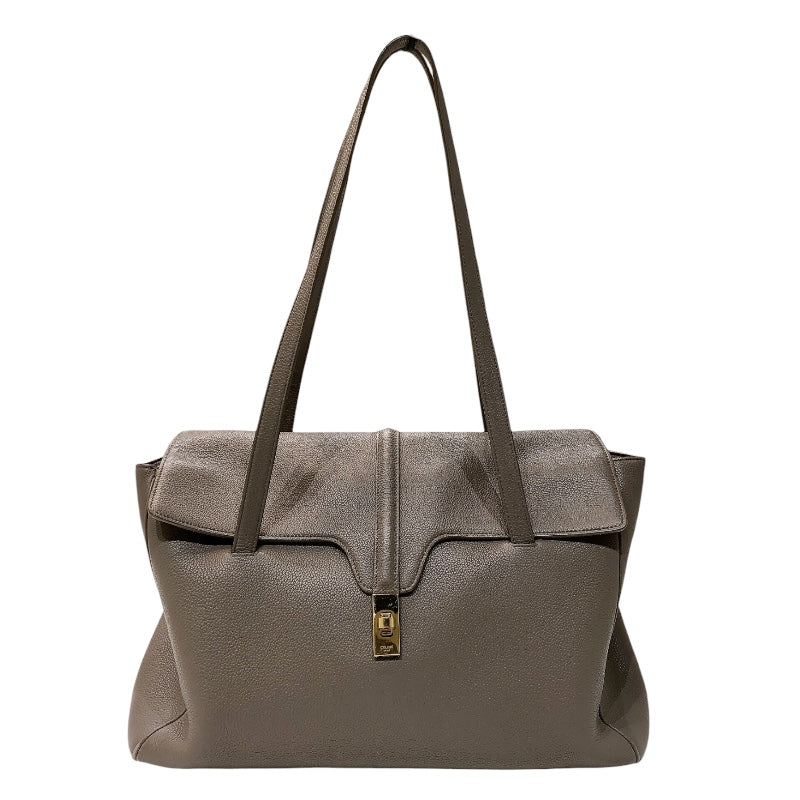 セリーヌ CELINE セーズ16　ラージ 194043 ブラウン×ゴールド金具 カーフ レディース ショルダーバッグ