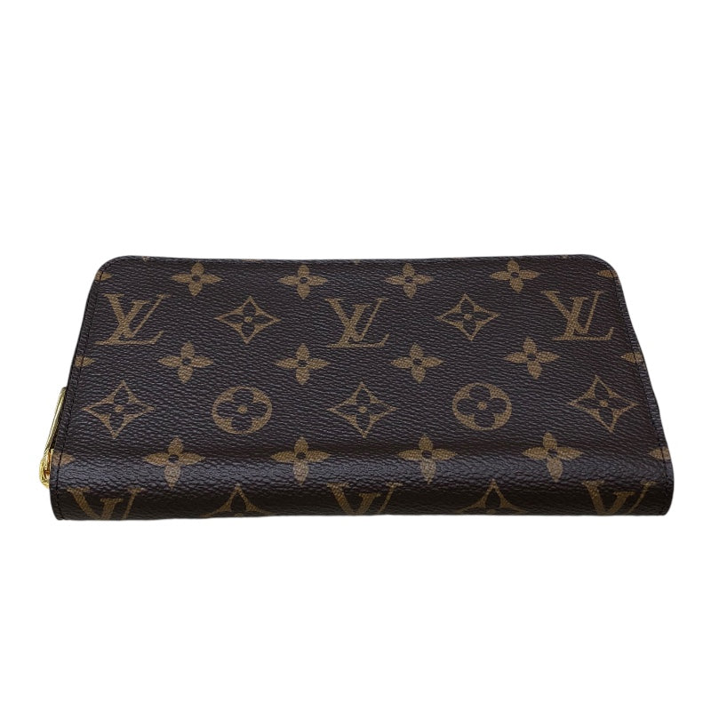 ルイ・ヴィトン LOUIS VUITTON ジッピーウォレット M41895 ブラウン モノグラムキャンバス ユニセックス 長財布