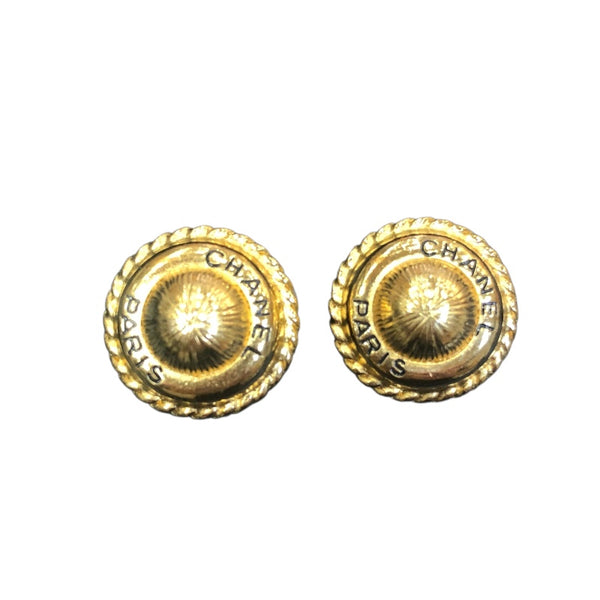 シャネル CHANEL ロゴサークルイヤリング　96P ゴールド メタル アクセサリー