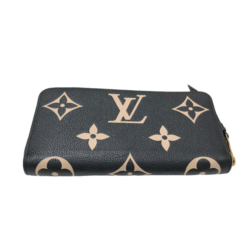 ルイ・ヴィトン LOUIS VUITTON ジッピーウォレット M80481 ブラック モノグラムアンプラント ユニセックス 長財布 |  中古ブランドリユースショップ OKURA(おお蔵)