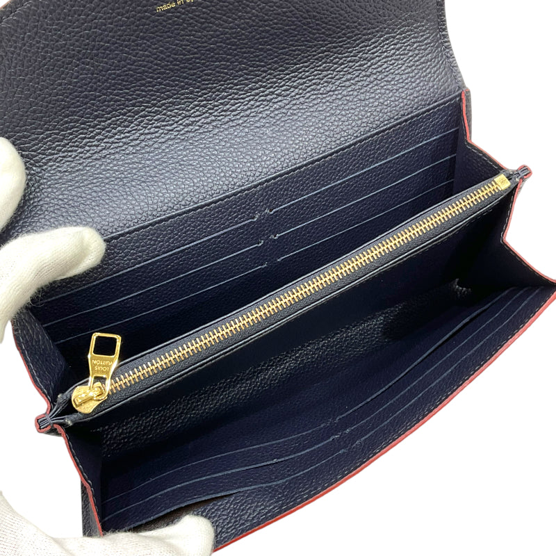 ルイ・ヴィトン LOUIS VUITTON ポルトフォイユ・サラ マリーヌルージュ モノグラム・アンプラント レディース 長財布 |  中古ブランドリユースショップ OKURA(おお蔵)